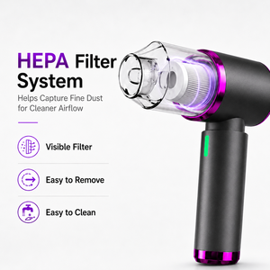 20KPa Strong Suction Cordless Handheld <b>Vacuum</b> Cleaner 100W Brushless Motor 3 Speed <b>Portable</b> Car <b>Vacuum</b> Cleaner OEM Supplier - Product Image 3