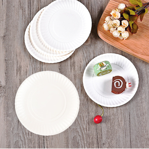 9 Inch Lớn Số Lượng Lớn Dùng Một Lần Trắng Không Tráng Giấy Tấm Cho Món Khai Vị Ăn Trưa Bữa Ăn Tối Hoàn Hảo Bữa Ăn Tối Ủ Tấm - Product Image 6