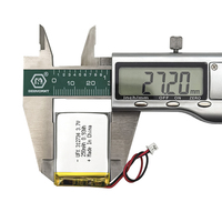 Batteries au lithium polymère personnalisées en gros UFX 312734 250mAh 3.7V MSDS, cellules de poche Lipo, batterie lithium-ion OEM/ODM