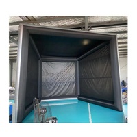 Cage de simulation de golf gonflable d'extérieur en Oxford de haute qualité, personnalisable, prix usine