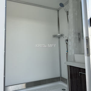 Meilleure vente 2025 : Toilettes mobiles de luxe à 2 cabines, salle de bain extérieure, remorque de toilettes portables - Product Image 4