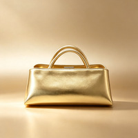 Sac à main décontracté en PU de luxe léger pour femme, nouveau style, fermeture métallique, fourre-tout structuré vintage, doublure en polyester