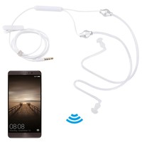 Écouteur microphone anti-radiation en PVC avec tube acoustique de 3,5 mm pour téléphone portable, casque à ondes Schumann
