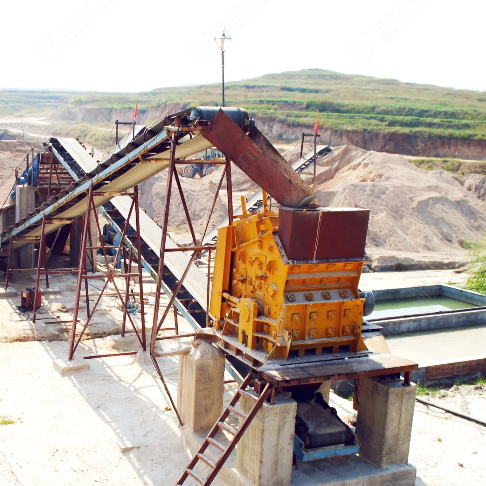 Máy nghiền đá tác động Bazan Máy Nghiền bê tông nhà máy an toàn than cát Máy làm henan để bán