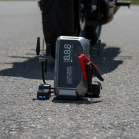 Démarreur de voiture d'urgence 12000 mAh, batterie externe portable 12 V, courant de crête 1000 A, lumière LED