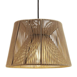 Lámpara colgante E27 con cordón de seda arena 300mm 40w - Product Image 1