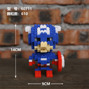 Figurines de Super-héros pour enfant, jouets miniatures batman Connection <span class=keywords><strong>Magic</strong></span> Mini brick Building Blocks - Product Image 3