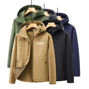 Nouveau design d'extérieur, vestes softshell à capuche pour hommes, <span class=keywords><strong>veste</strong></span> softshell en polaire <span class=keywords><strong>imperméable</strong></span> avec logo personnalisé de haute qualité, <span class=keywords><strong>voile</strong></span> avec poches - Product Image 2