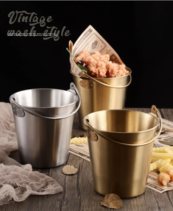 ถังใส่น้ำแข็งทำจากโลหะถังใส่<span class=keywords><strong>1L</strong></span> แชมเปญเบียร์ถังใส่ไก่ทอดสีทองสำหรับขนมขบเคี้ยว - Product Image 6