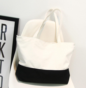 Wholesale Shoulder Heavy Canvas Cotton Handbag Shopping <b>Bag</b> Customized LOGO Label - Product Image 3