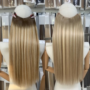 Luxsea <span class=keywords><strong>Capelli</strong></span> Vergini Europei all'Ingrosso, Trama a Farfalla Remy Double Drawn 24-26 Pollici <span class=keywords><strong>Biondo</strong></span> Platino per Stilisti Professionisti - Product Image 4