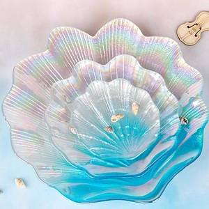 Piatti Decorativi a Forma di Conchiglia Personalizzati, Colorati e Sfumati, per Cucina, Esposizione Gioielli e Cena - Product Image 1