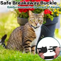 Collier de chaton réfléchissant avec support de traqueur Apple GPS collier de chat AirTag léger réglable