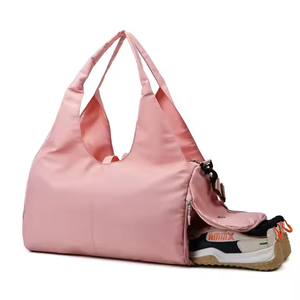 Bolso de Gimnasio de Nailon para Deportes al Aire Libre para Hombres y Mujeres, Bolsa de Mano de Viaje para Entrenamiento de Yoga y Fitness con Compartimento para Zapatos - Product Image 3