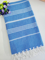 Custom Logo Design Personalized Eco-Friendly Water Absorbent Quick Drying Lightweight Sand Free Super Cotton Turkish Beach Towel