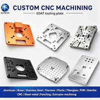 Plaque d'outillage CNC en aluminium sur mesure 5052 6061 7075 avec trous de centrage filetés pour l'assemblage de dispositifs de maintien industriel