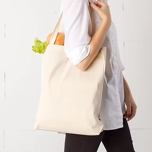ถุงช้อปปิ้งพิมพ์ลายโลโก้ตามสั่ง ถุงผ้าแคนวาสหนาสำหรับใส่ของชำ - Product Image 1
