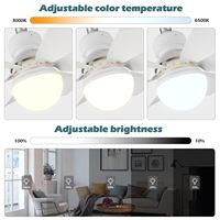 Ventilateur de plafond TSINYE avec lumière et télécommande, ventilateur de plafond avec lumière intégrée, combo ventilateur et lumière sans fil pour cuisine