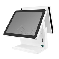 Terminal de point de vente Android tout-en-un JSJ62 avec écran tactile double, caisse enregistreuse, machine de facturation, système de point de vente