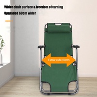 Chaise longue pliante portable d'extérieur pour la plage, le patio, le jardin, le camping, le bord de la piscine