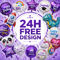 Individuelle Folienballons Bedruckte Ballons Personalisiertes Gedrucktes LOGO Form Muttertag Abschlussfeier Dekorative Werbe-Folienballons
