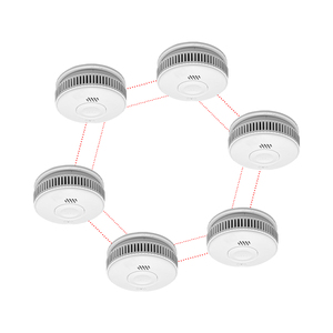 85dB khách sạn an ninh Cháy Khói phát hiện rò rỉ không dây RF 433 Mhz kết nối quang điện báo động khói - Product Image 1