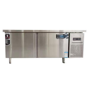 Congelador comercial de 1,8 m, banco de trabajo de mantenimiento fresco de acero inoxidable, congelador de temperatura única, <span class=keywords><strong>nevera</strong></span> de <span class=keywords><strong>mesa</strong></span> de preparación de sándwich fresco - Product Image 3