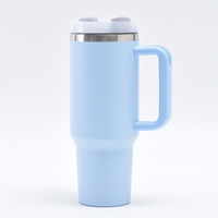 Vaso Térmico de Viaje Grande de 40 oz, Tapa Abatible a Prueba de Fugas, Perfecto para Conducir en Auto y Aventuras al Aire Libre