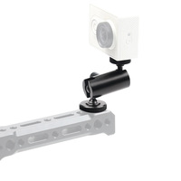 Bras rotatif 360° pour caméra avec griffe porte-accessoire et adaptateur de fixation à vis 1/4 pouce pour cage de caméra DSLR/moniteur/lumière LED/microphone