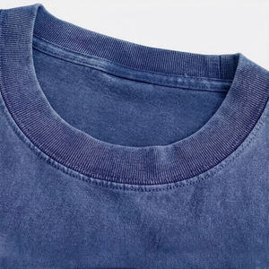 Camiseta Oversize Vintage Lavada de Algodón Pesado Personalizada, Estilo Urbano para Tallas Grandes y Altas, con Logotipo Personalizado, MOQ Bajo, OEM - Product Image 6