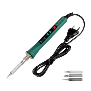 Fer à souder industriel EU 120W à chauffage interne, température réglable et affichage numérique, avec 3 pointes de réparation - Product Image 3