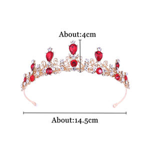 Personnaliser grand strass mariée mariage diadème ODM mariage princesse métal Couronne élégante cristal alliage couronnes pour les reines - Product Image 6