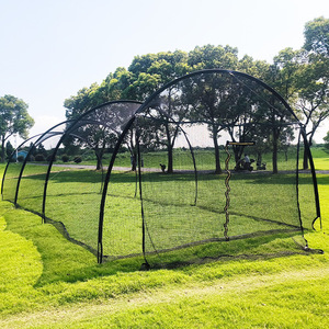 Gabbia da Battuta per Baseball Completamente Chiusa e Arcuata, Rete Protettiva Professionale per Allenamento all'Aperto, Pieghevole, per Adulti e Bambini, 22 Piedi - Product Image 4