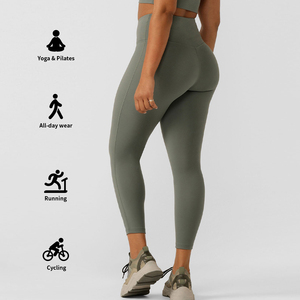 Vente chaude Gym Fitness pas de couture avant Legging sport pantalons de course bout à bout serré mince entraînement Yoga <span class=keywords><strong>pantalon</strong></span> femmes Leggings - Product Image 3