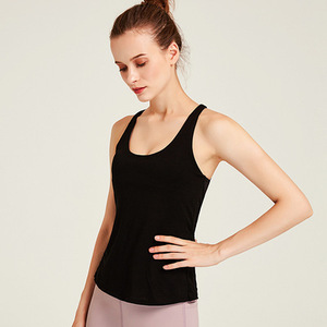 New Fa-ke Two Sports <strong>Vest</strong> <strong>Women's</strong> Fitness Wear Running <strong>Top</strong> Beauty Back Sports <strong>Top</strong> Bra <strong>Loose</strong> Yoga Wear - Product Image 6