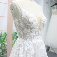 Robe de mariée de maternité moderne de luxe sexy à bretelles spaghetti, avec appliques en dentelle et sequins, longueur ras du sol, fente latérale
