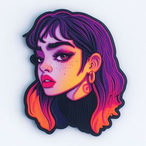 20254 Hot Selling High-Quality Fashion <b>Pvc</b> Embossed Clothing Patches Customized 2d Cartoon Rubber Label Patch - Product Image 3