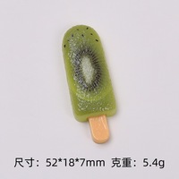 Breloques en gros en forme de crème glacée et de fruits à dos plat pour la décoration de nœuds pour cheveux et coques de téléphone