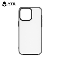 Coque de téléphone portable ATB Original Clear Transparent Magnetic Shockproof TPU Mirror Finish pour 15 14 13 Pro Max Ultra Plus