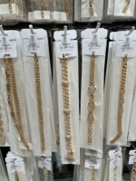 Bracelet Homme Plaqué Or XUPING Jewelry Style Hip-Hop Rapper, Maillons Dubai Popcorn Twist Singapore Snake Figaro Cubain