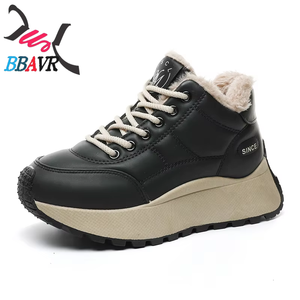 Gm6601 2025 Nuevas Zapatillas Deportivas de Invierno de Algodón Afelpado Cálido con Suela Gruesa Impermeables y Elevadas, Tendencia Urbana - Product Image 1
