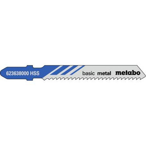 Hojas de sierra de calar Metabo Basic Metal 623637000 de acero HSS para chapas de 1-3 mm y metales no ferrosos - Product Image 1