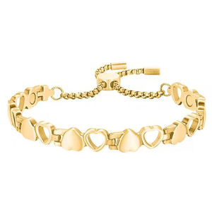 Bracelets Énergétiques en <span class=keywords><strong>Cuivre</strong></span> et Acier Inoxydable 316L ECAMAZ Heart Quantum Energy Science avec Pierre Minérale et Thérapie Magnétique, Breloque Noire, Cadeau - Product Image 3