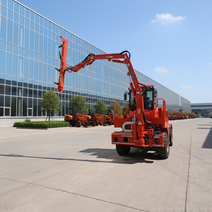 JINKE Diesel Hydraulic Wheeled Hedge Trimmer Self Propelled Boom Mower for Municipal Landscaping - Product Image 1
