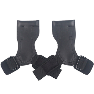 Sangles de poignet de soutien robustes pour haltérophilie en forme de Y avec protège-paume en caoutchouc et sangle d'assistance pour la préhension, pour tractions et fitness - Product Image 1