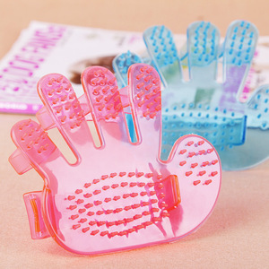 ถุงมืออาบน้ำสัตว์เลี้ยง Mjy แปรงนวดสำหรับกำจัดขนแมวและกรูมมิ่ง สีผสม - Product Image 2