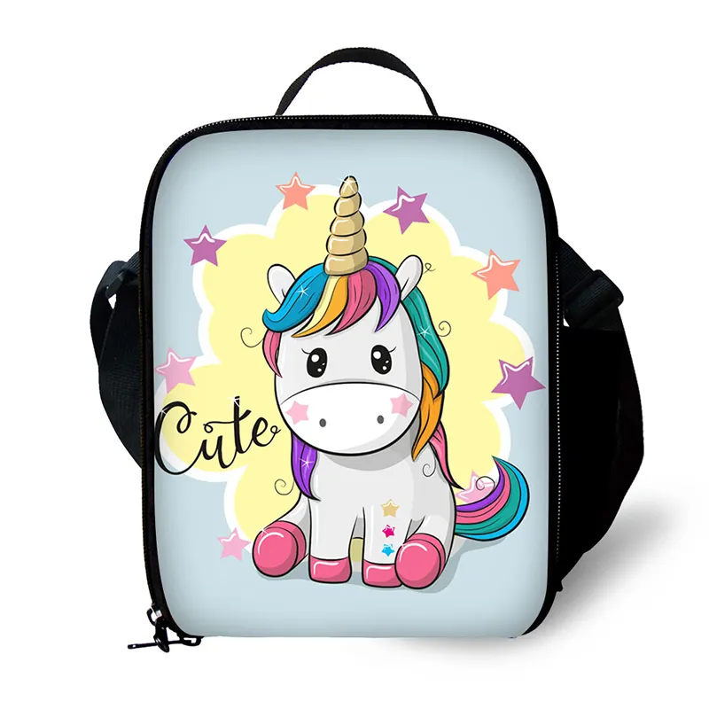 Online Shopping Unicorn School Lunch Bag Small Sling Cooler Bag Lunch Box for Kids