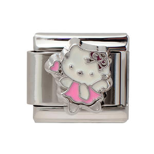 Serie italiana <span class=keywords><strong>Kitty</strong></span> nuovo braccialetto di personalità assemblaggio fai da te da italicharms braccialetti di fascino di moda - Product Image 6