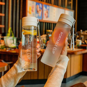 ขวดน้ำแบบพกพาขนาด 600-800 มล. พร้อมที่กรองและสายสะพายสำหรับการเดินทางและเล่นกีฬา - Product Image 2
