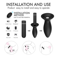 S-HANDE 3-teiliges Ferngesteuertes Butt Plug Sexspielzeug Keuschheits-Analplug Vibrator für Mann und Frau